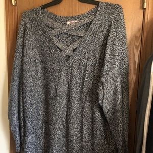 Black/Whites print sweater